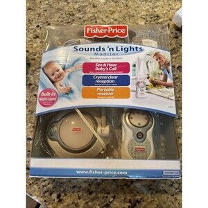 BABY MONITOR Fisher-Price Sounds 'n Lights Child Adult Room Home Dual Receivers